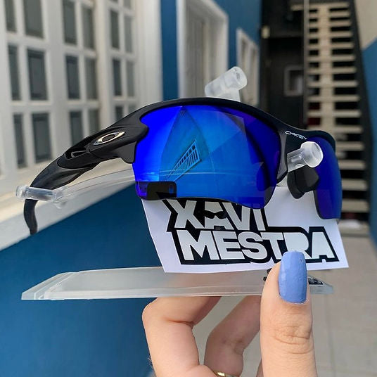 Flak 2.0 Black Neon Blue