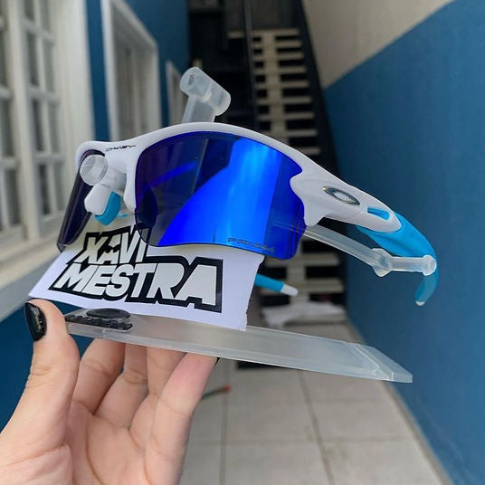 Flak 2.0 White Neon Blue Hastes Azul