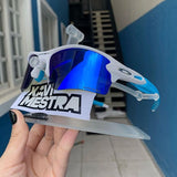 Flak 2.0 White Neon Blue Hastes Azul