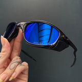 Double X Carbon Neon Blue + Sideblinder Preto