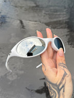 Eye Jacket White Liquid Metal